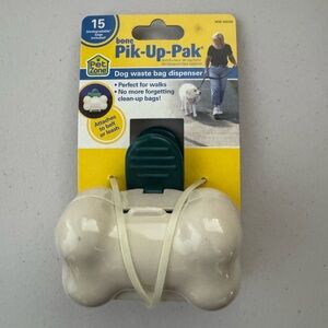 Bone Pik-Up-Pak Dog Waste Bag Dispenser – Cream